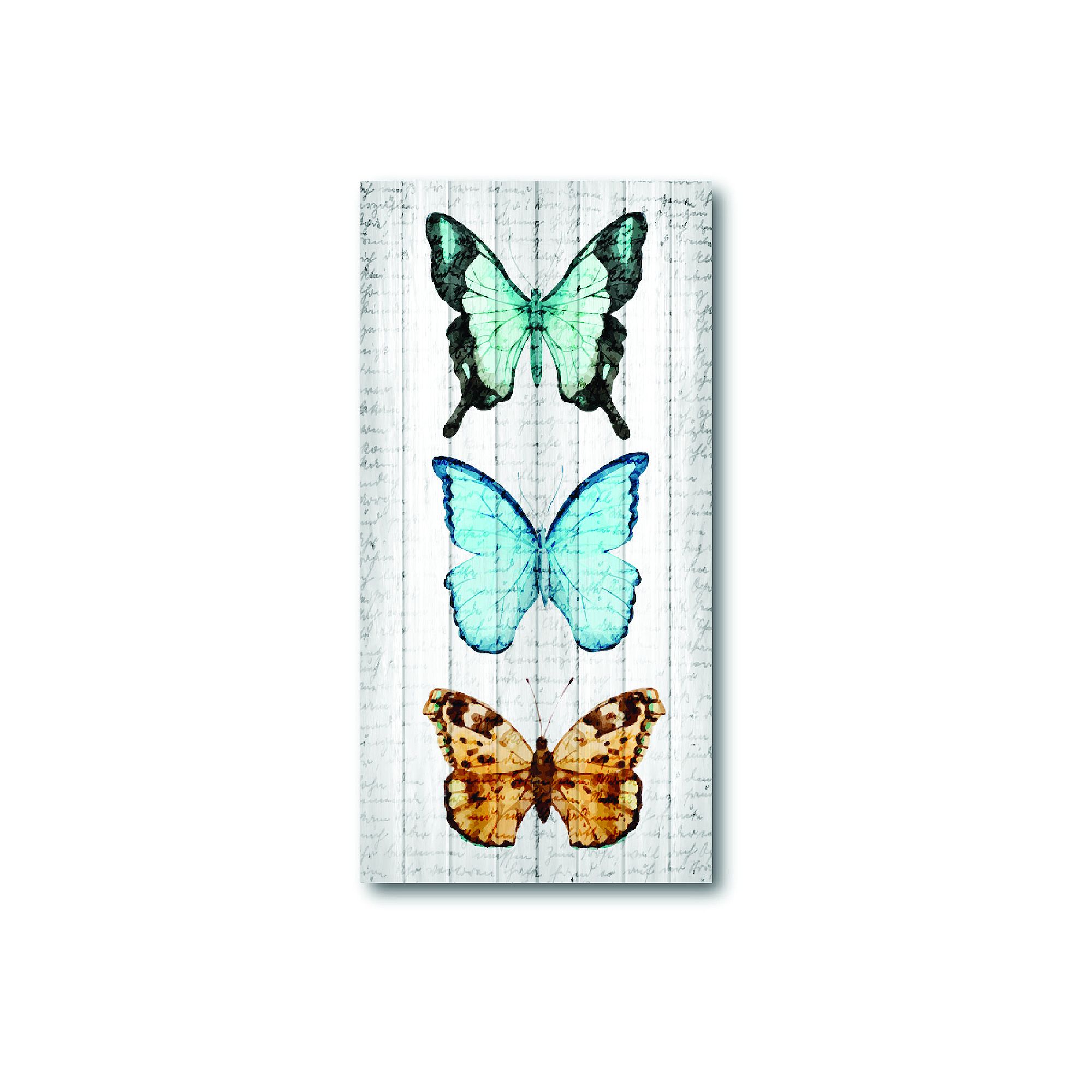 COURTSIDE MARKET Rustic Butterfly I Canvas Wall Art, Multi
