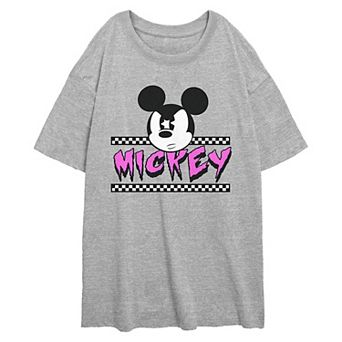 Disney's Mickey Mouse Angry Juniors' Oversized Graphic Tee