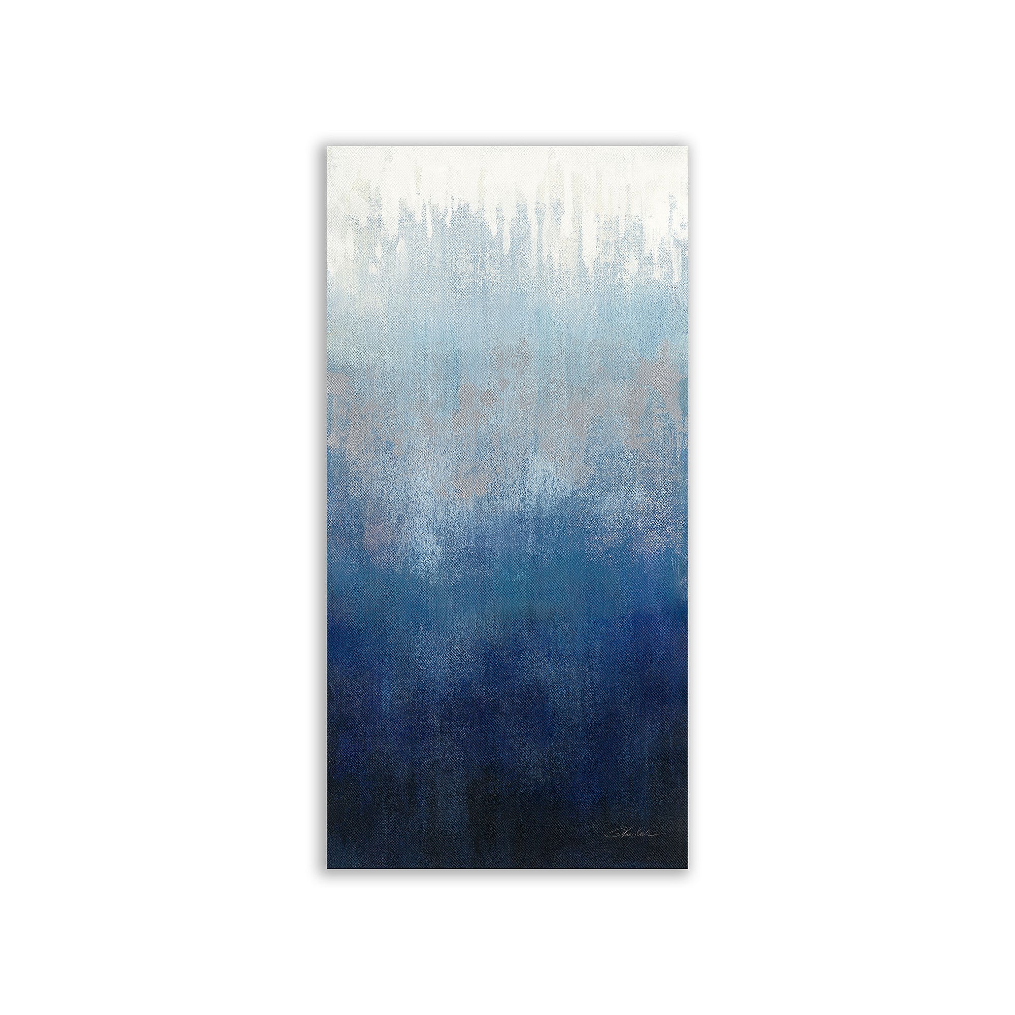 COURTSIDE MARKET Silver Wave I Canvas Wall Art, Multi
