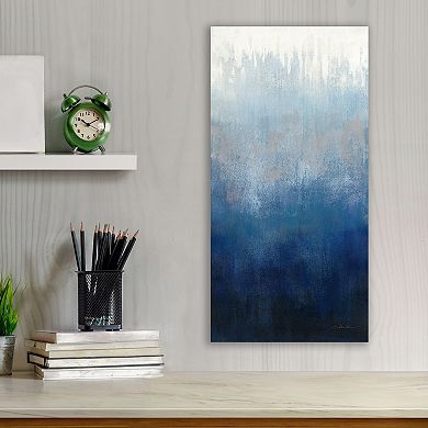 COURTSIDE MARKET Silver Wave I Canvas Wall Art