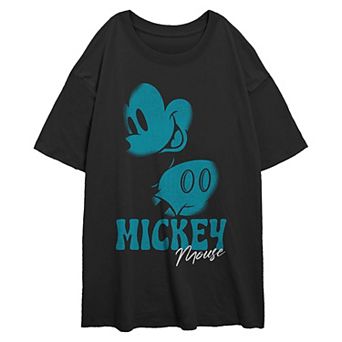 Disney's Mickey Mouse Closeup Juniors' Oversized Graphic Tee