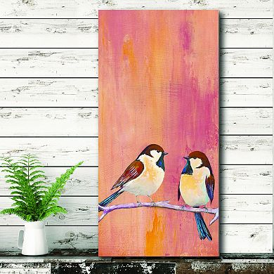 COURTSIDE MARKET Peach Perch II Canvas Wall Art