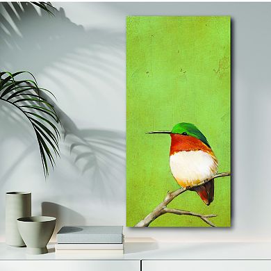 COURTSIDE MARKET Lime Perch III Canvas Wall Art