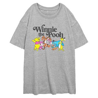 Disney's Winnie The Pooh And Friends Juniors' Oversized Graphic Tee