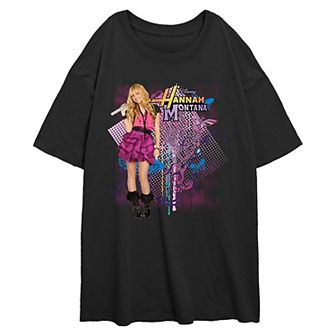 Disney's Hannah Montana Poster Juniors' Oversized Graphic Tee