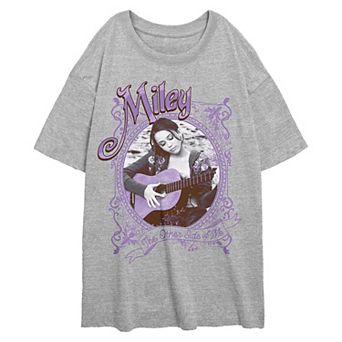 Disney's Hannah Montana Miley The Other Side Of Me Juniors' Oversized Graphic Tee