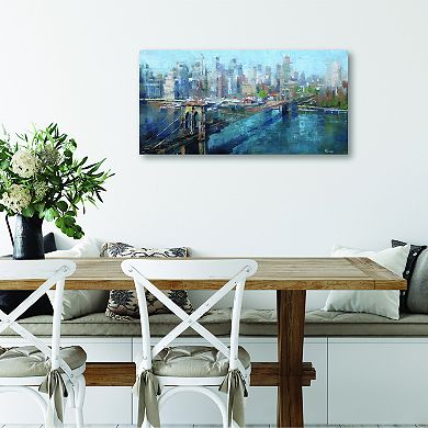 COURTSIDE MARKET Brooklyn Bridge Canvas Wall Art