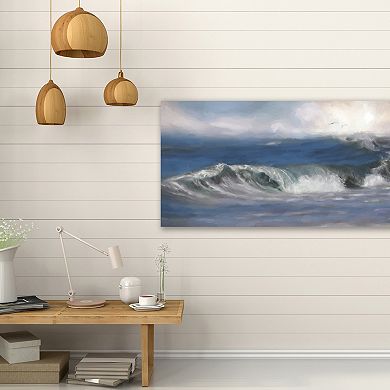 COURTSIDE MARKET Ocean Fury II Canvas Wall Art
