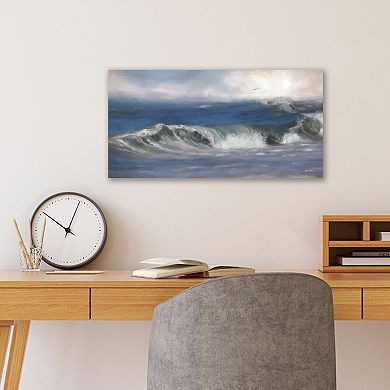 COURTSIDE MARKET Ocean Fury II Canvas Wall Art