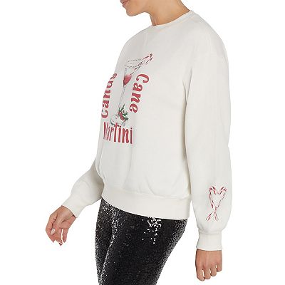 WILDFOX Martini Glass Red Kiss outlet ROADTRIP Oversized Sweatshirt, Vanilla sz. S