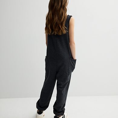 Girls 6-20 SO® Fleece Jumpsuit in Regular & Plus Size