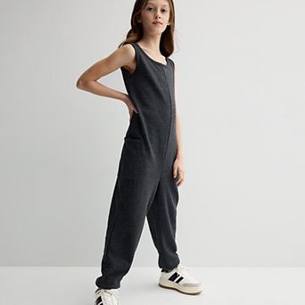 Girls 6-20 SO® Fleece Jumpsuit in Regular & Plus Size