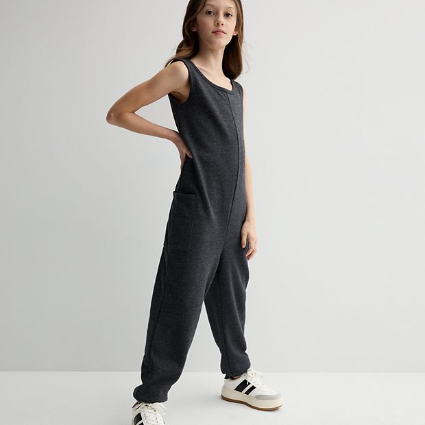 Girls 6 20 SO Fleece Jumpsuit in Regular Plus Size