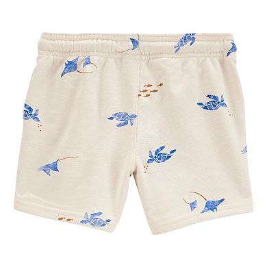 Toddler Boy Carter's Turtle Sea Print Pull-On Shorts