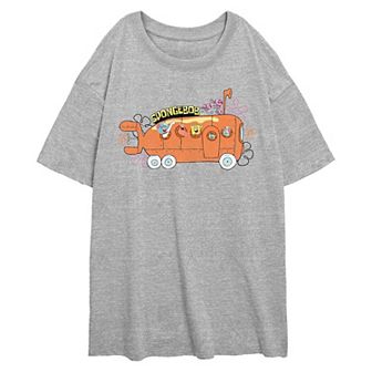 Juniors' Nickelodeon SpongeBob SquarePants Bikini Bottom Bus Oversized Graphic Tee