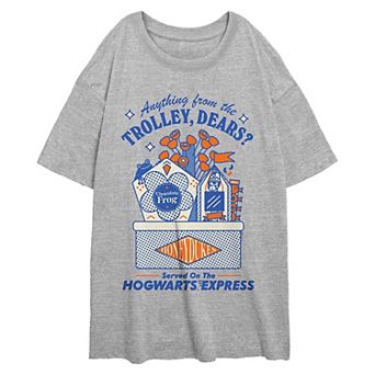 Juniors' Harry Potter Anything From The Trolley Oversized Graphic Tee