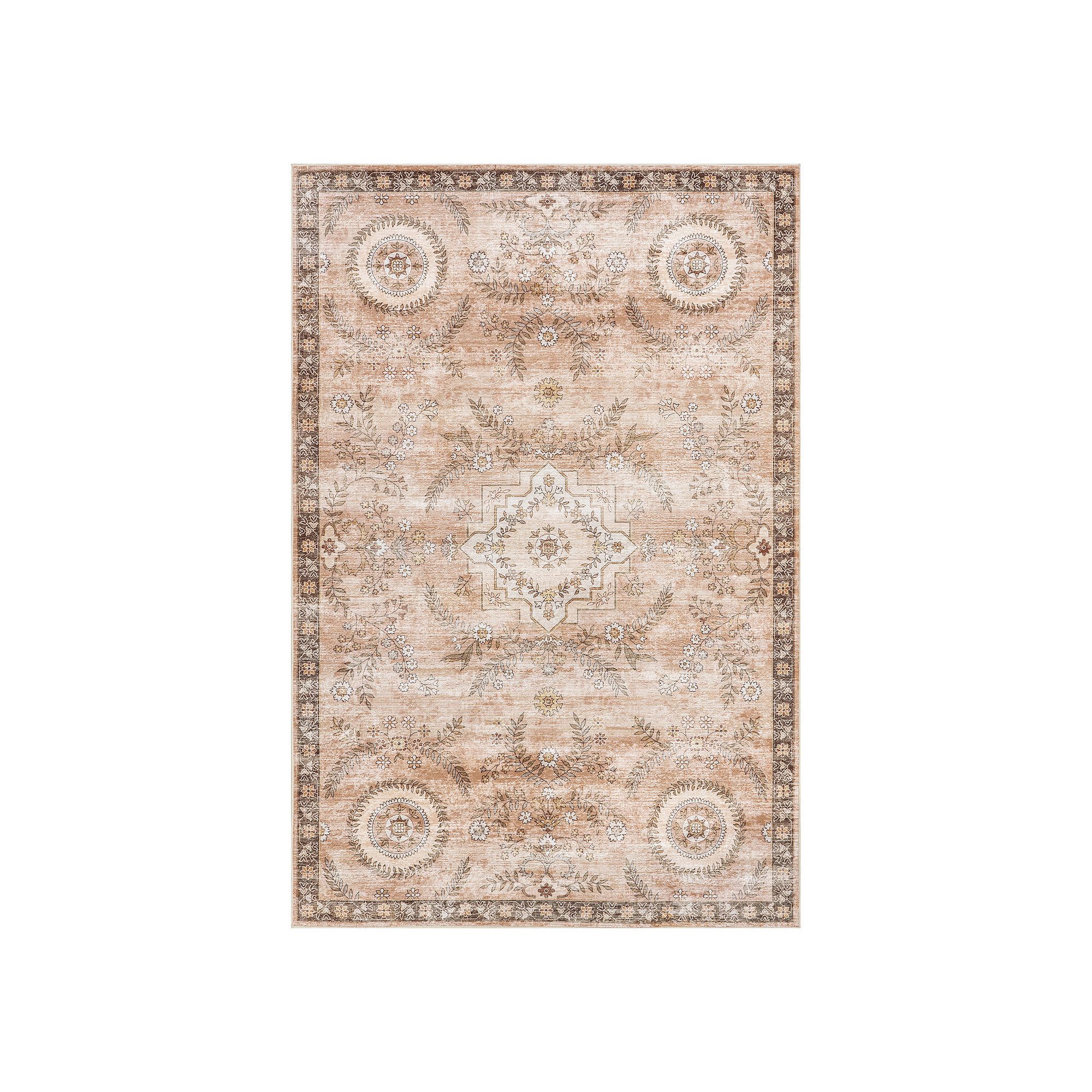 nuLOOM Kirsi Vintage Medallions Area Rug, Red