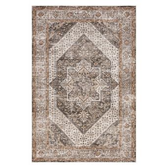 nuLOOM Sanna Distressed Medallion Area Rug