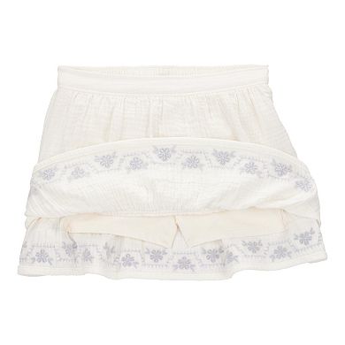 Toddler Girls' Carter's Floral Embroidered Gauze Skort