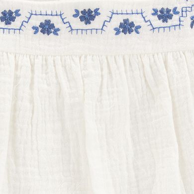Toddler Girls' Carter's Solid Flutter-Sleeve Dress