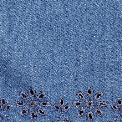 Toddler Girls' Carter's Button-Front Chambray Romper