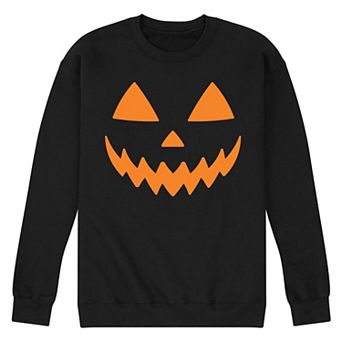 Men's Pumpkin Face Fleece Sweatshirt