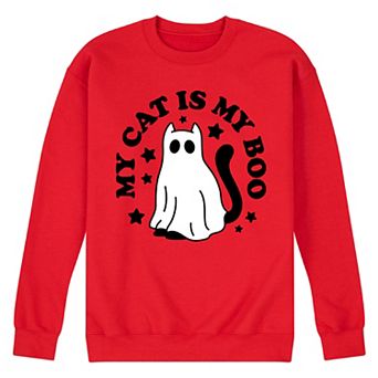Men's My Cat Is My Boo Fleece Sweatshirt