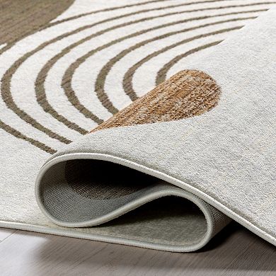 nuLOOM Bevin Abstract Sky Fringe Area Rug