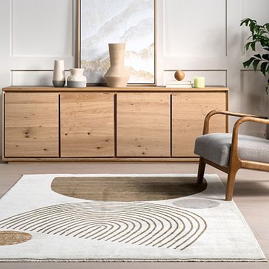 nuLOOM Bevin Abstract Sky Fringe Area Rug