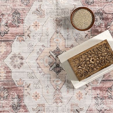 nuLOOM April Traditional Medallion Area Rug