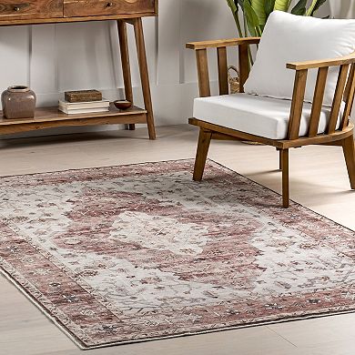 nuLOOM April Traditional Medallion Area Rug