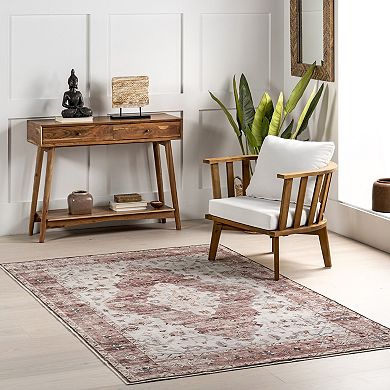 nuLOOM April Traditional Medallion Area Rug