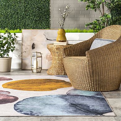 nuLOOM Kristy Leaves Indoor / Outdoor Area Rug