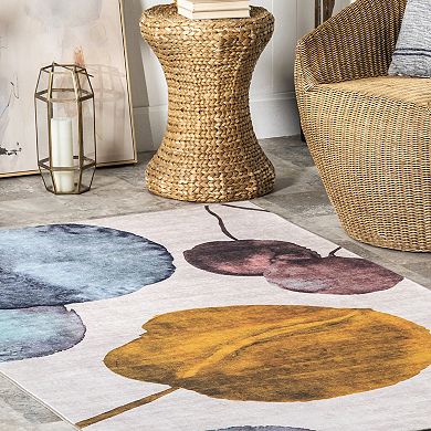 nuLOOM Kristy Leaves Indoor / Outdoor Area Rug