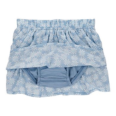 Baby Girl Carter's Daisy Skort and Ruffle Tank Top 2-Piece Set