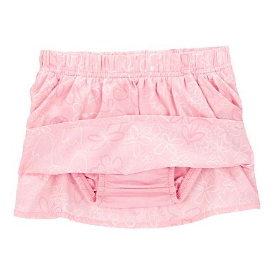 Baby Girl Carter's Floral Print Skort and Crepe Ruffle Tank 2-Piece Set