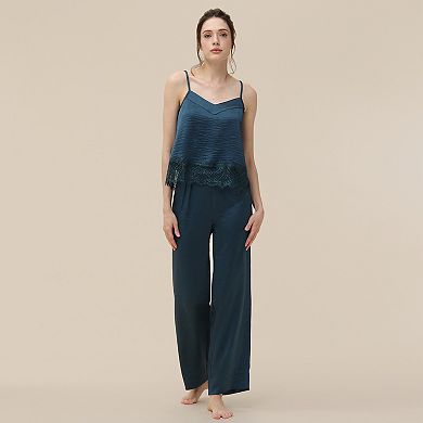 Women's Adyson Parker Satin Wide Leg Pajama Pants