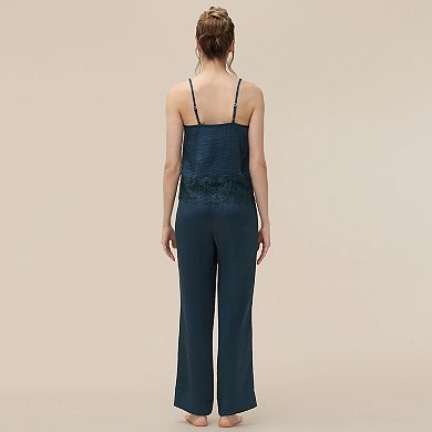 Women's Adyson Parker Satin Wide Leg Pajama Pants