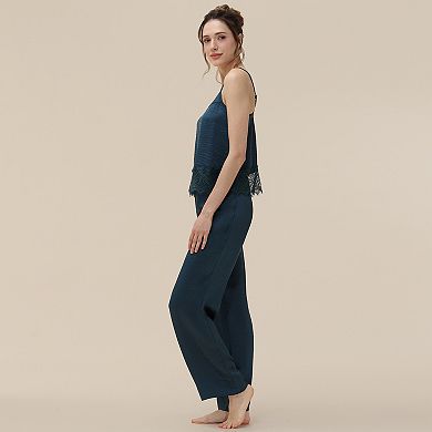 Women's Adyson Parker Satin Wide Leg Pajama Pants