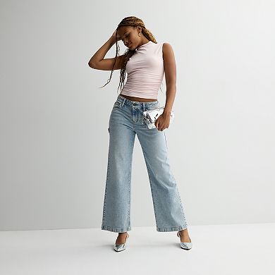 Juniors' SO® Mid-Rise Baggy Carpenter Jeans