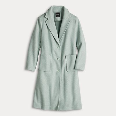 Petite Simply Vera Vera Wang Brushed Melton Coat Petite Simply Vera Vera Wang Brushed Melton Coat