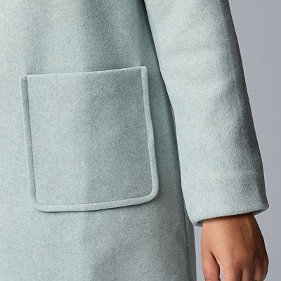 Plus Size Simply Vera Vera Wang Brushed Melton Coat Plus Size Simply Vera Vera Wang Brushed Melton Coat