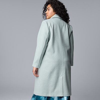 Plus Size Simply Vera Vera Wang Brushed Melton Coat Plus Size Simply Vera Vera Wang Brushed Melton Coat