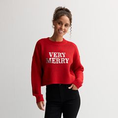 Women s Red Holiday Sweaters Kohl s