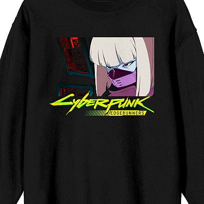 Men's Cyberpunk Edgerunners Kiwi Long Sleeve Graphic Pullover Men's Cyberpunk Edgerunners Kiwi Long Sleeve Graphic Pullover
