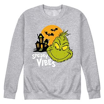 Men's Dr. Seuss Grinch Spooky Vibes Fleece Sweatshirt