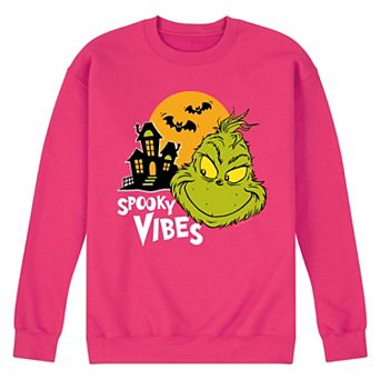 Men's Dr. Seuss Grinch Spooky Vibes Fleece Sweatshirt
