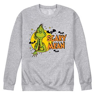 Men's Dr. Seuss Grinch Scary Mean Fleece Sweatshirt