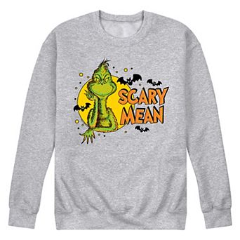 Men's Dr. Seuss Grinch Scary Mean Fleece Sweatshirt