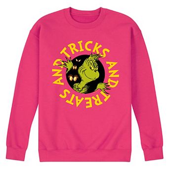 Men's Dr. Seuss Grinch Tricks And Treats Fleece Sweatshirt
